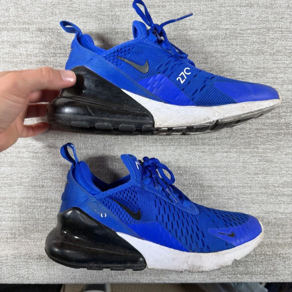 Nike Air Max 270 Sneakers Youth 5Y Blue Racer Black White 943345-415